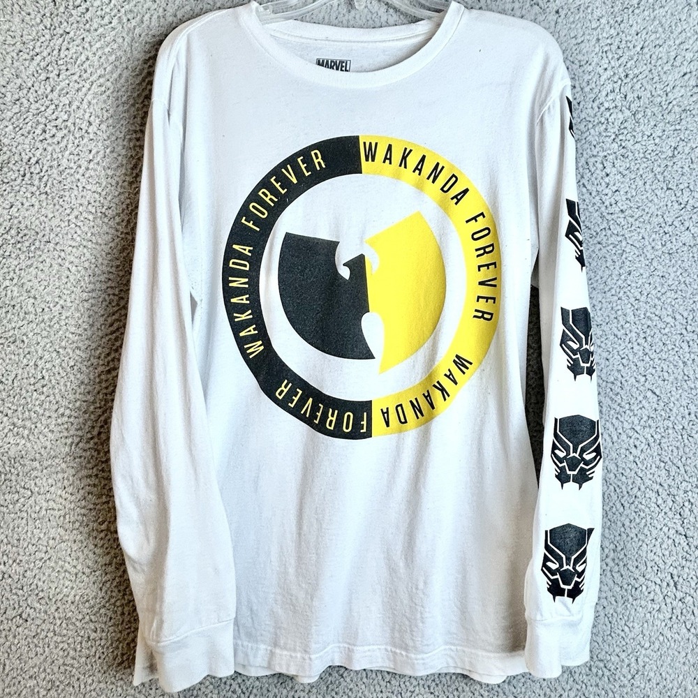 Marvel Comics x Wu-Tang Clan Wakanda Forever T Shirt Size Medium Black Panther